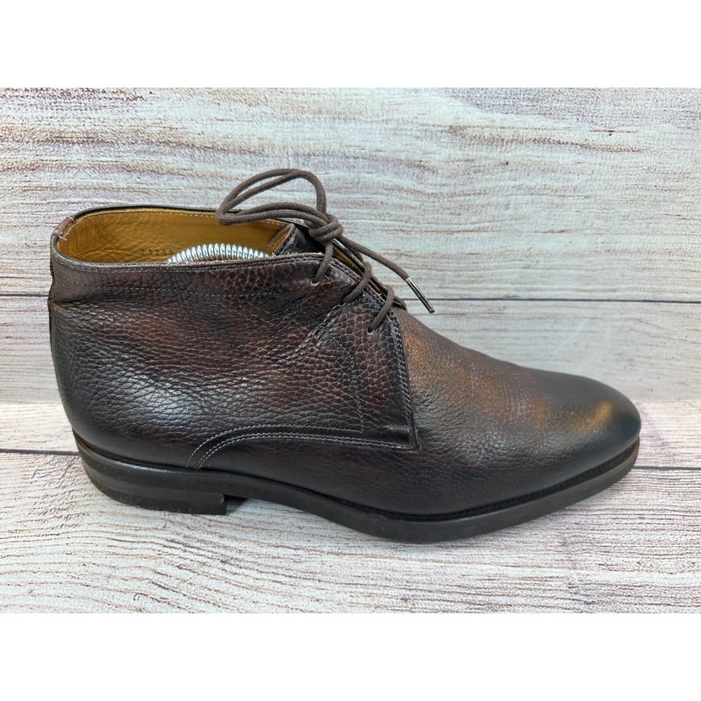 Magnanni Flex Malone Chukka Boot Mens Size 8.5 Brown Leather Lace Up 21257 CLEAN - Picture 5 of 10